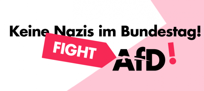 Demo gegen die AfD im Bundestag